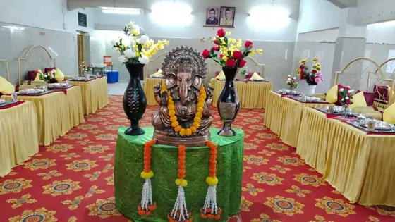 Dining hall for puja