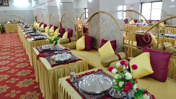 Silver thali service